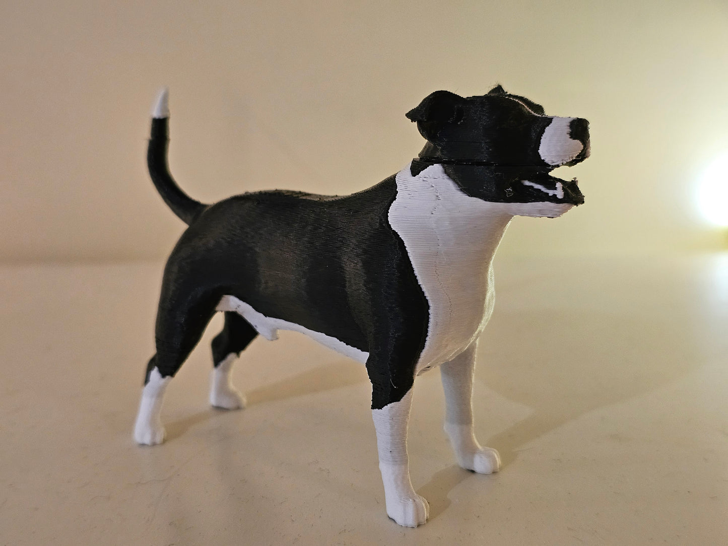 3D Staffordshire Terrier (custom markings)