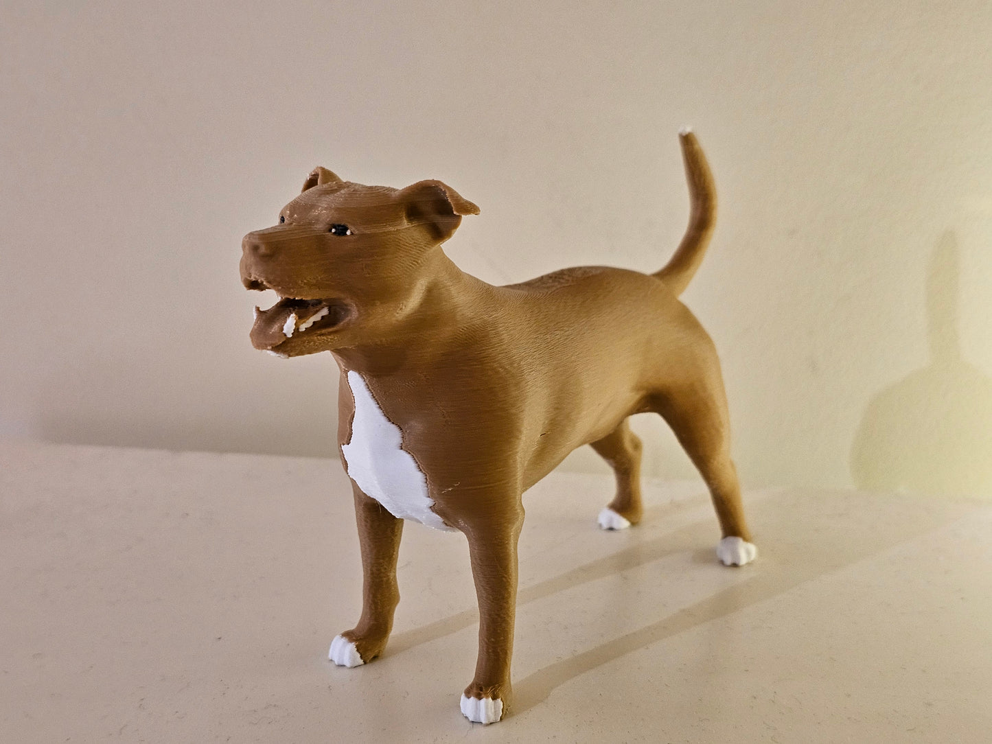 3D Staffordshire Terrier (custom markings)