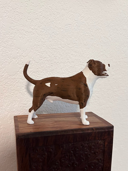 3D Staffordshire Terrier (custom markings)